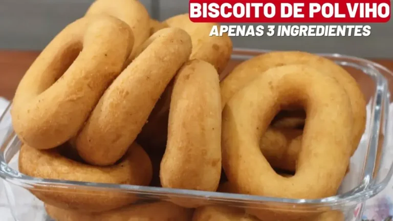 Biscoito Frito de Polvilho Doce com Apenas 3 Ingredientes: Perfeito para o seu Café