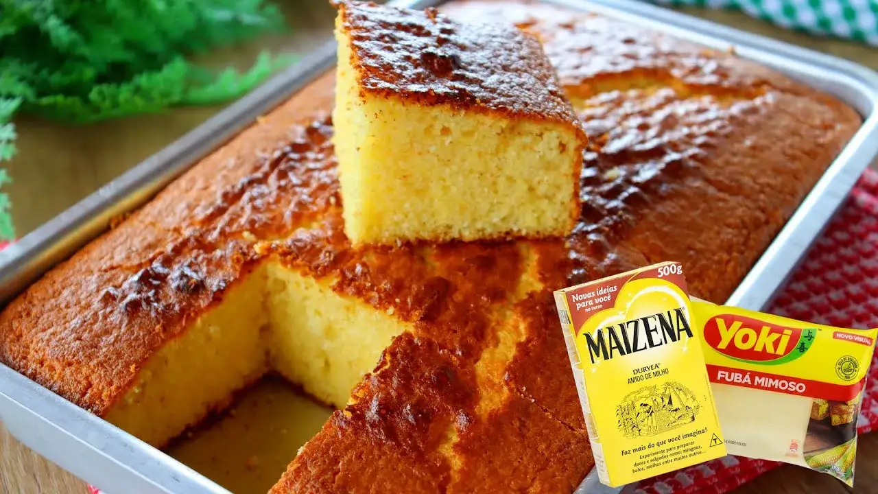 Bolo de Maizena com Fubá: Delicioso, Fofinho e Super Fácil de Fazer