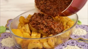 Receita de Batata com Carne Moída ao Forno para o seu Almoço