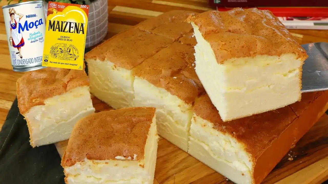 Bolo Moça de Maizena, Fofura Sem Glúten com 3 Ingredientes