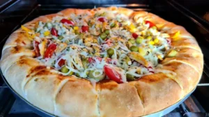 Pizza de Frango com Bordas Recheadas: Receita Profissional para Arrasar nas Vendas