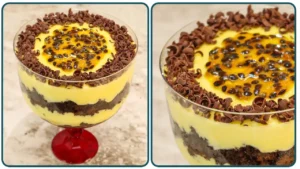 Sobremesa de Chocolate com Maracujá: Uma Combinação Cremosa e Deliciosa Veja