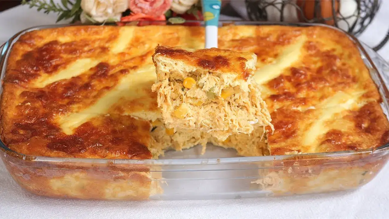 Torta de Frango Sem Farinha de Trigo Fácil, Deliciosa e Perfeita Para o Jantar