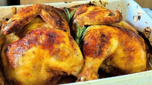 Frango Assado Dourado: A Receita Perfeita Para Almoço de Domingo