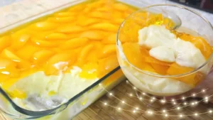 Sobremesa de Pêssego Cremoso: Receita Fácil e Refrescante para o Dia a Dia