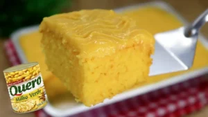 Bolo Cural: Receita Fácil de Bolo de Milho com Cobertura de Cural
