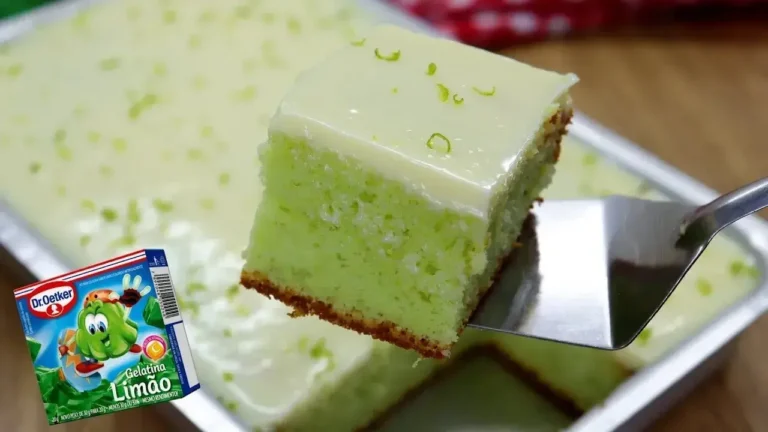 Bolo de Gelatina de Limão: Receita Fácil, Fofinha e Saborosa