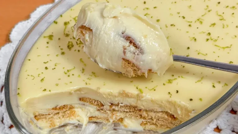 Pavê de Limão Cremoso com Creme Cozido na Panela