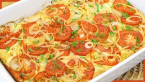 Torta Salgada de Cebola e Tomate com Massa Perfeita