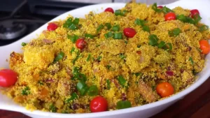 Farofa de Abacaxi com Bacon Fácil Para a Ceia ou Churrasco