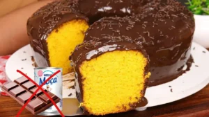 Bolo de Cenoura Com Cobertura de Chocolate Econômica