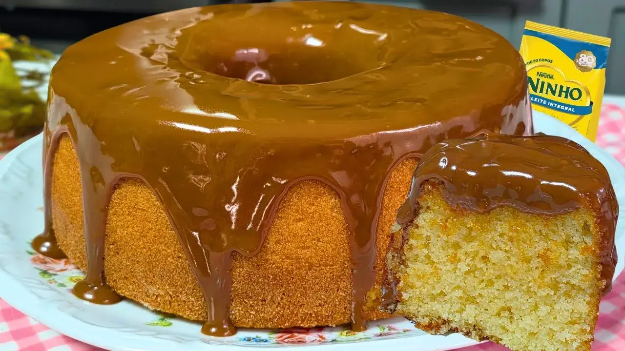 O bolo de leite em pó é uma receita prática e saborosa, perfeita para acompanhar...