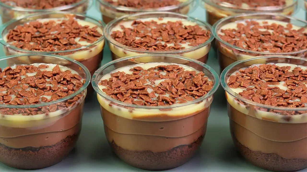 Sobremesa de Chocolate no Pote Sobremesa Fácil de Fazer