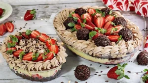 Sobremesa de Travessa com Chocolate e Brigadeiro de Ninho