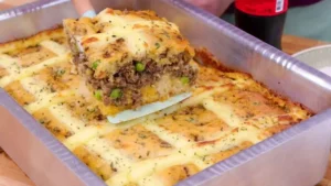 Torta de Carne Moída Salgada de Liquidificador Super Fofinha