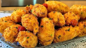 Bolinho de arroz crocante e fácil com sobras do dia anterior