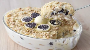 Sobremesa de ouro branco gelado que surpreende pela cremosidade
