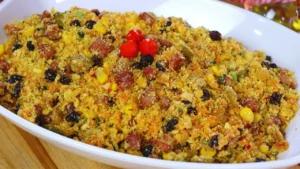 Farofa natalina fácil e cheia de sabor