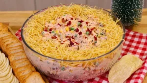 Salpicão com creme de bacon que surpreende pelo sabor natalino
