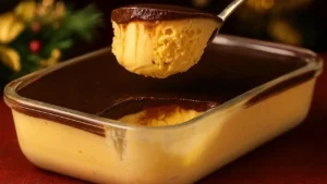 Sobremesa de Maracujá com Calda de Chocolate Fácil e Cremosa