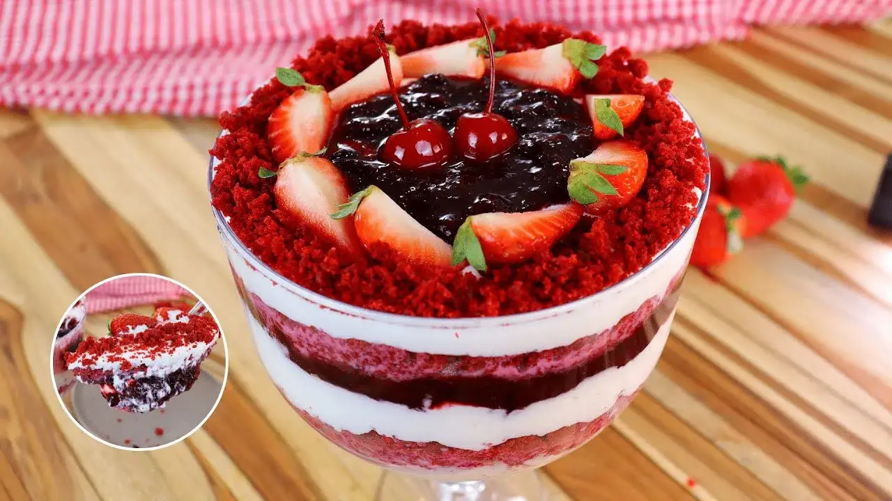 Taça red velvet incrível para deixar sua mesa ainda mais bonita