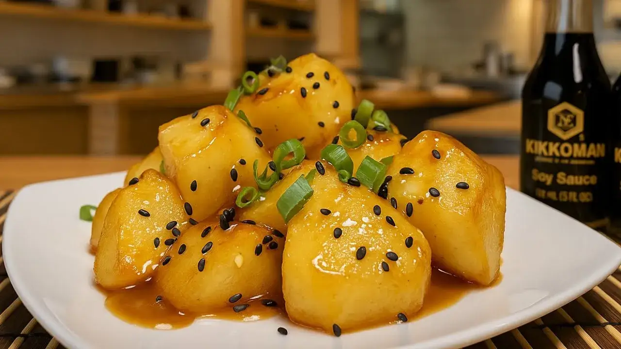 Batata japonesa agridoce fácil de fazer em casa