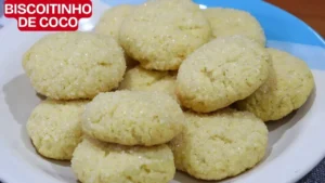 Biscoitinho de Coco Caseiro Simples para o Café