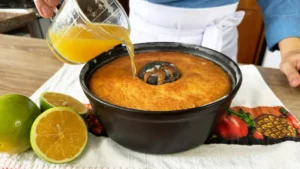 Bolo de Laranja Sem Farinha de Trigo Fofinho e Fácil de Fazer