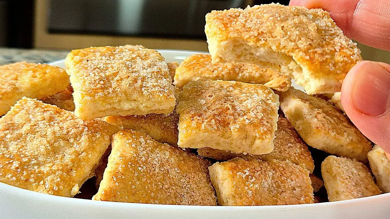 Biscoitinho Caseiro Crocante para o Café da Tarde
