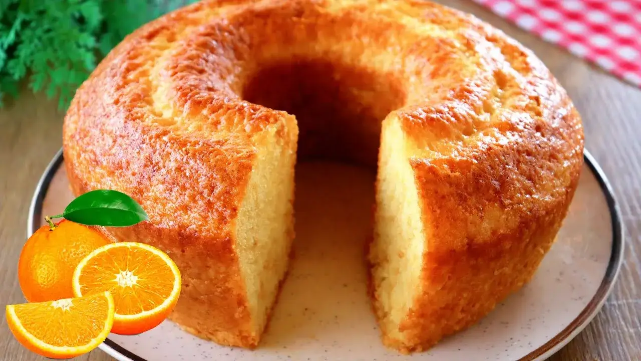 Bolo de Laranja Fofinho e Molhadinho Fácil de Fazer