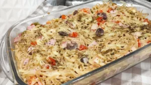 Macarrão Pizza Cremoso de Forno Fácil e Rápido