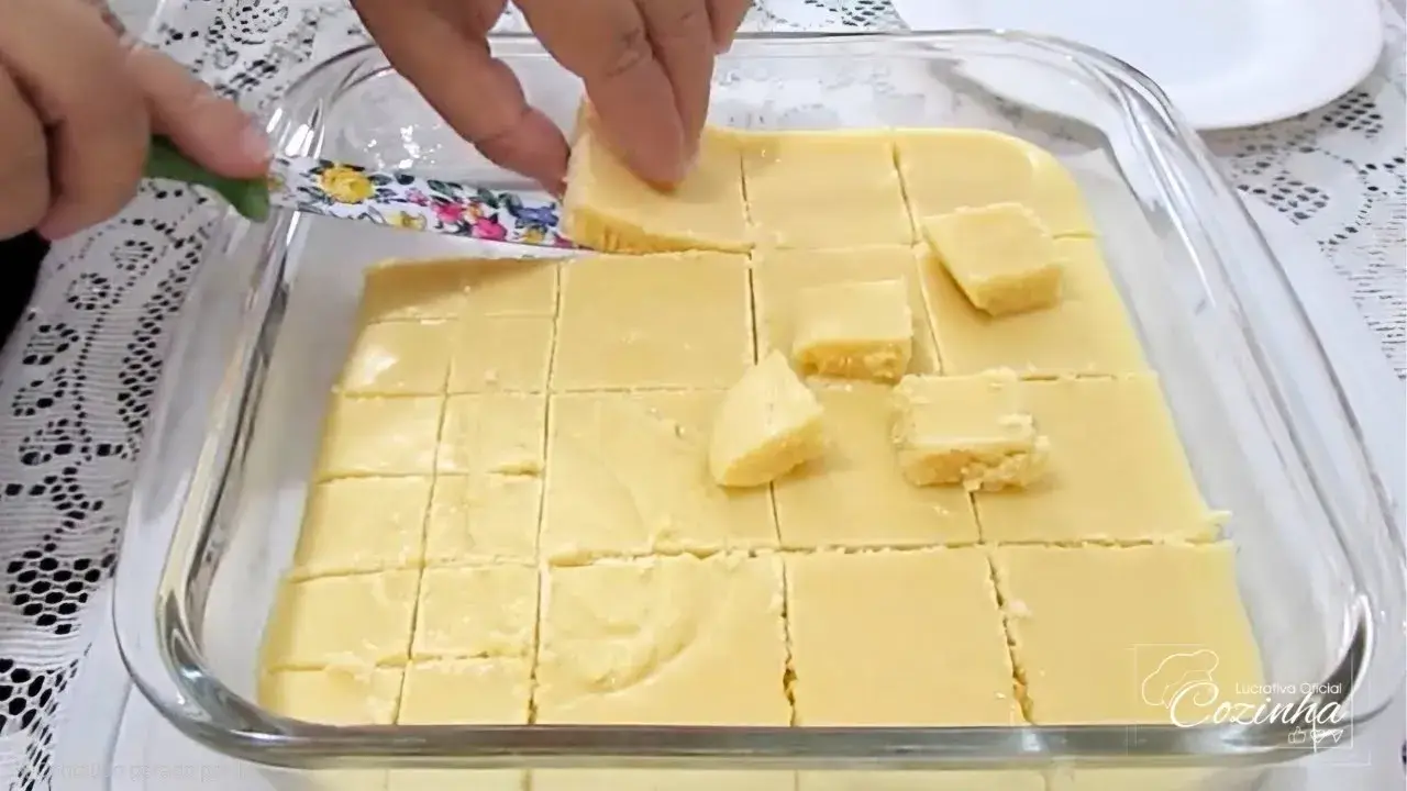 Doce de Leite de Corte Caseiro Fácil para Cortar e Servir