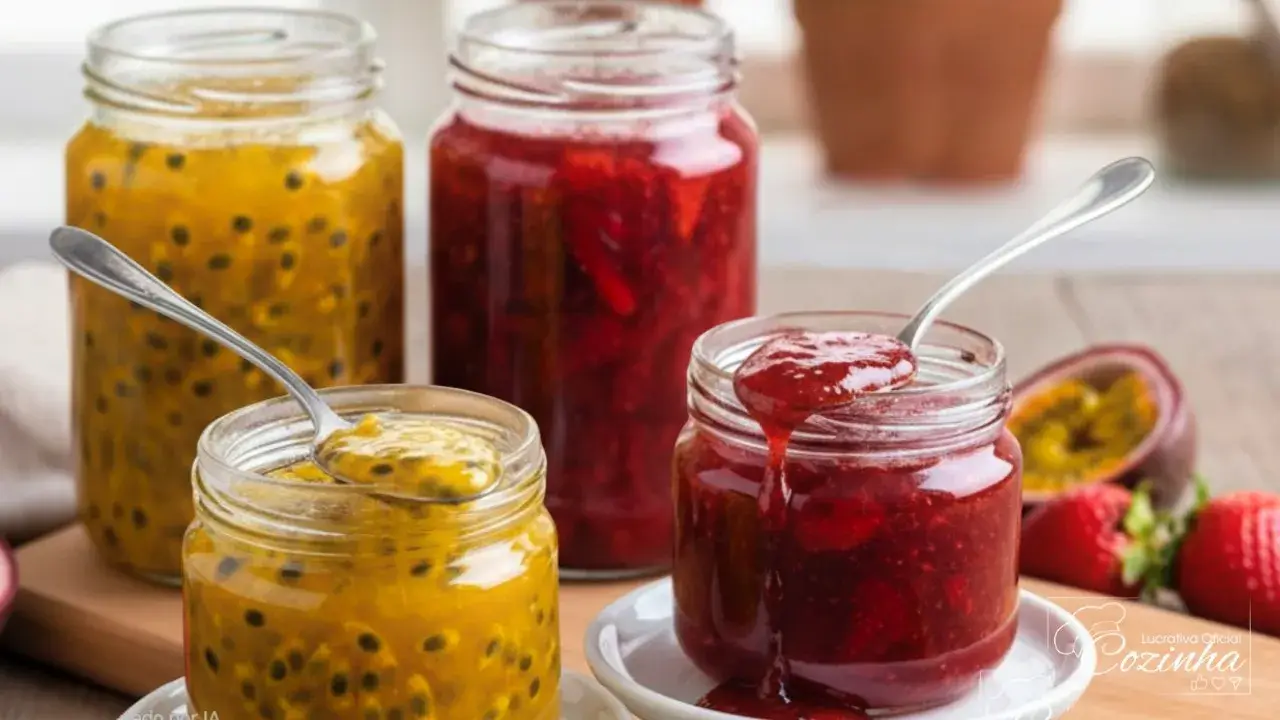 Geleia Caseira para Sorvetes e Geladinhos: Morango e Maracujá Fácil de Fazer
