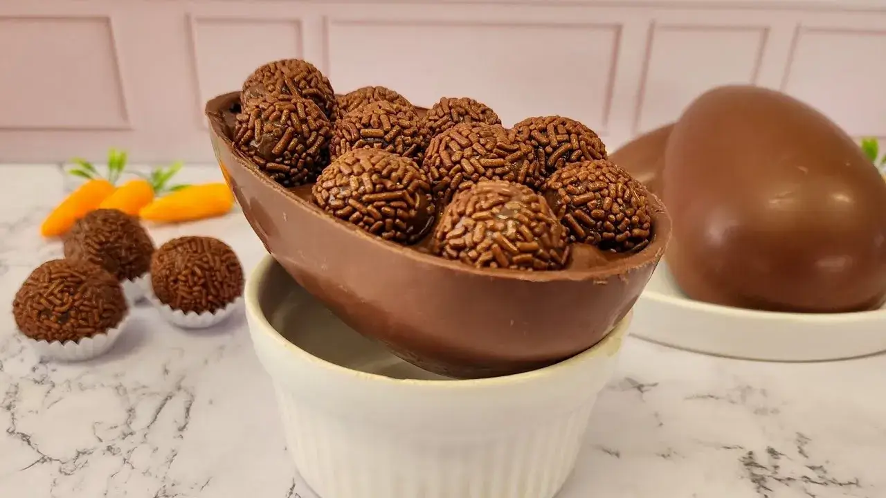 Ovo de colher de brigadeiro: Receita fácil para vender e encantar na Páscoa