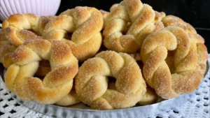 Rosquinha de Limão fácil para o café: Crocante por fora e cheio de sabor
