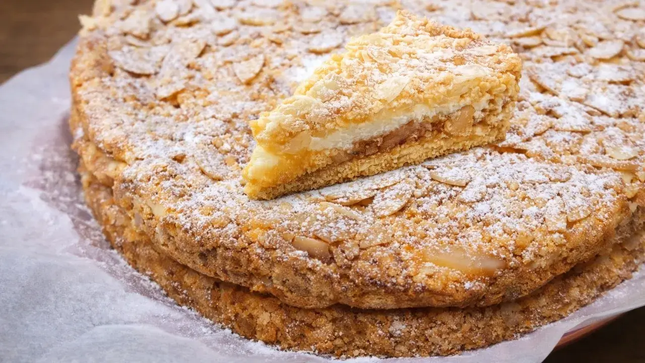 Torta de Maçã com Iogurte Crocante e Cremosa Fácil de Fazer