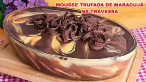 Sobremesa de Chocolate com Maracujá em 5 Minutos Cremosa e Fácil