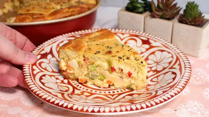 Torta de Palmito com Massa Fofinha Fácil de Fazer
