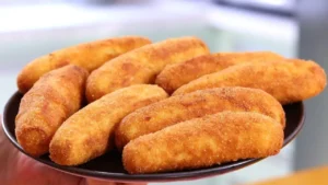 Banana à milanesa crocante sequinha feita em casa com textura perfeita
