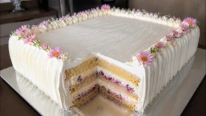 O Bolo de Vitrine para 100 Pessoas com Geleia de Frutas Vermelhas e Trufado de...