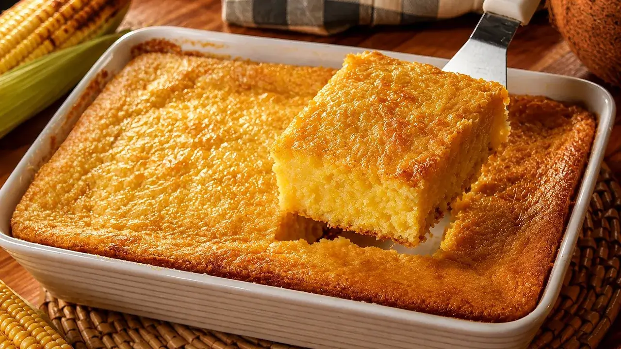Bombocado de Milho com Casquinha Dourada e Recheio Cremoso Igual às Receitas de Festa Junina