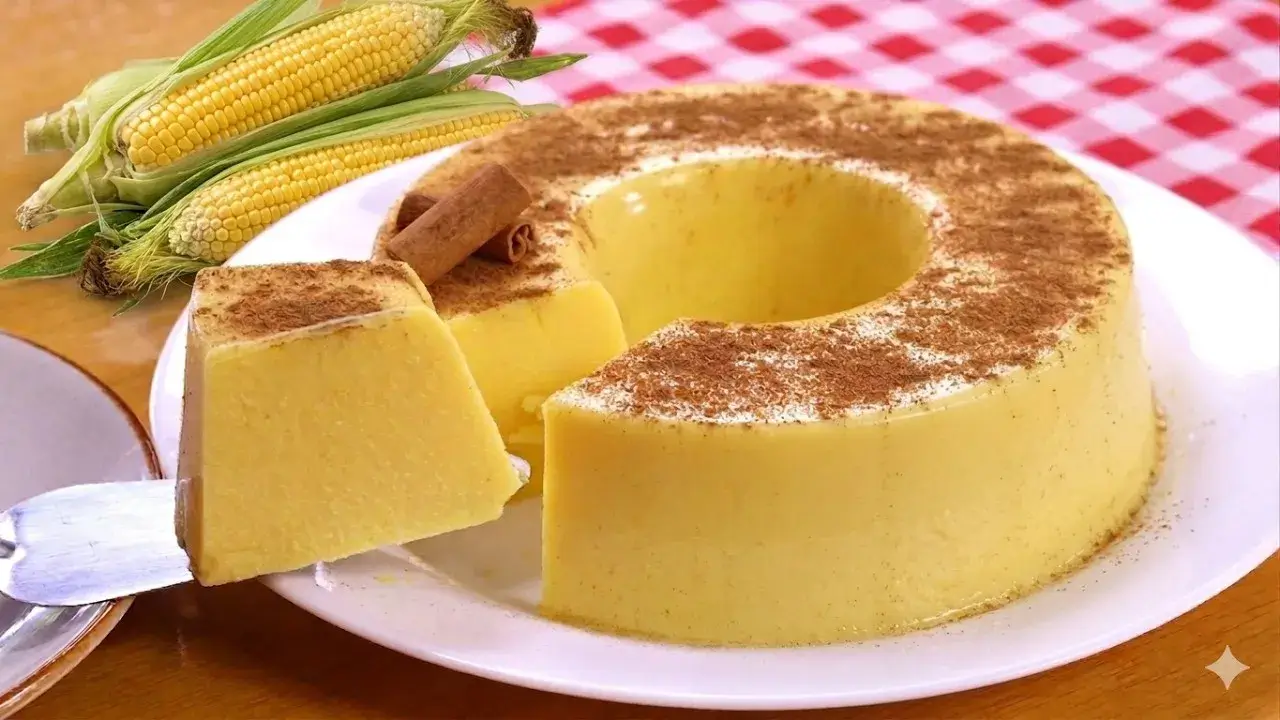 Curau de Milho de Corte Cremoso: Curau de Milho Firme e Gelado