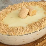Pavê de Paçoca com Creme Cremoso e Ganache de Chocolate Branco
